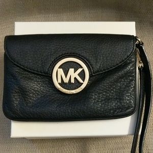 Michael Kors Black Wristlet